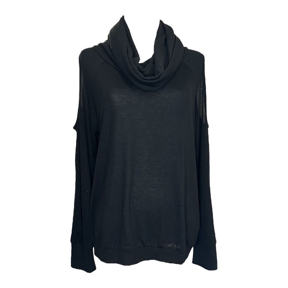 I Jeans by Buffalo Women's Black Cowl Neck‎ Pullover Sweater Size L